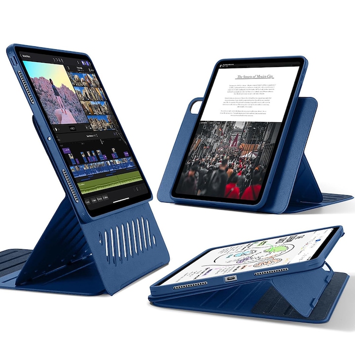 Husa Protectie Compatibila cu Shift Magnetic, ESR, iPad Pro 13 (2024) / iPad Pro 13 (2025) - Blue