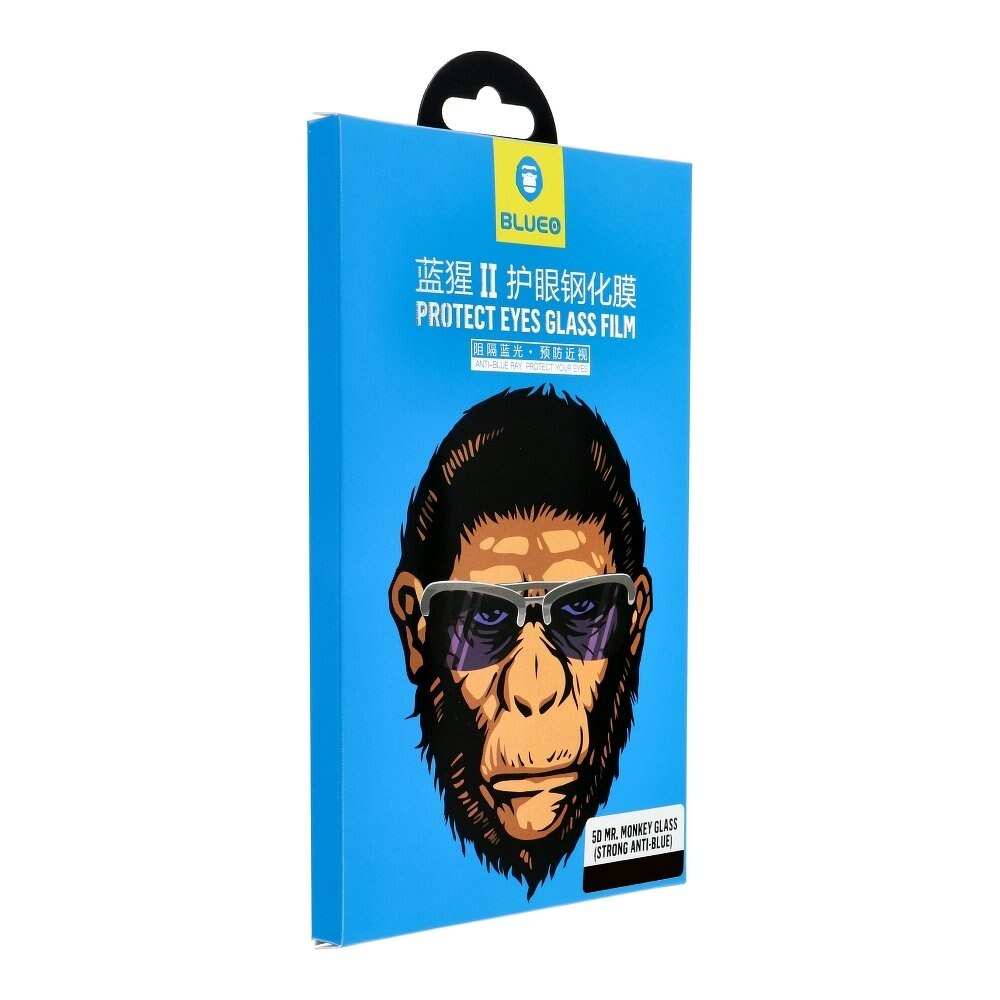Folie Sticla Securizata Premium 5d Mr. Monkey Strong Hd Compatibila Cu iPhone 12 Pro Max, Full Cover Negru