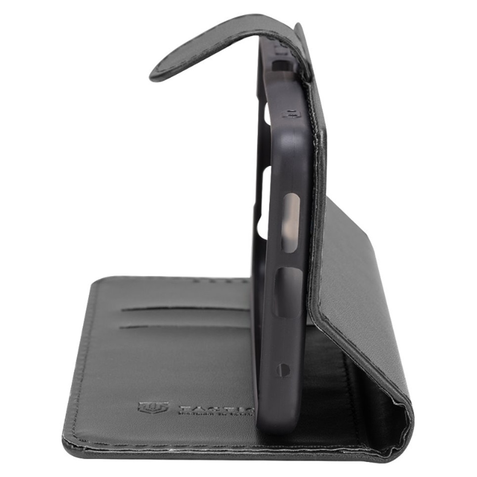 Husă telefon Honor Magic8 Lite - Tactical Field, negru, din silicon, tip carte, cu închidere magnetică