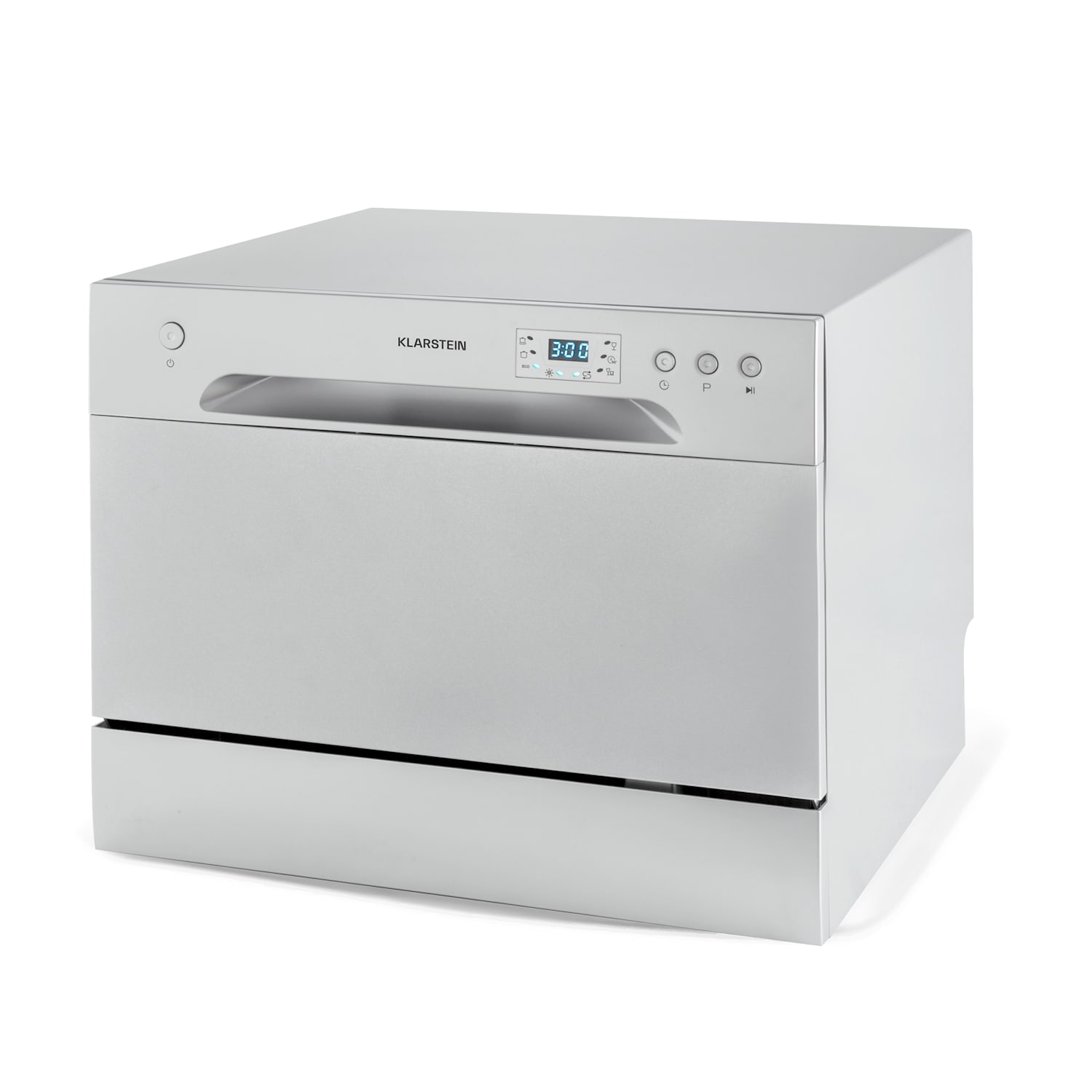 Masina de spalat vase Klarstein Amazonia 6, 1380W, argintie, 6 seturi, 49dB, design compact
