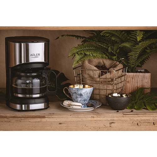 Cafetiere, Adler, Ekspres do kawy AD 4407, 550 W, negru