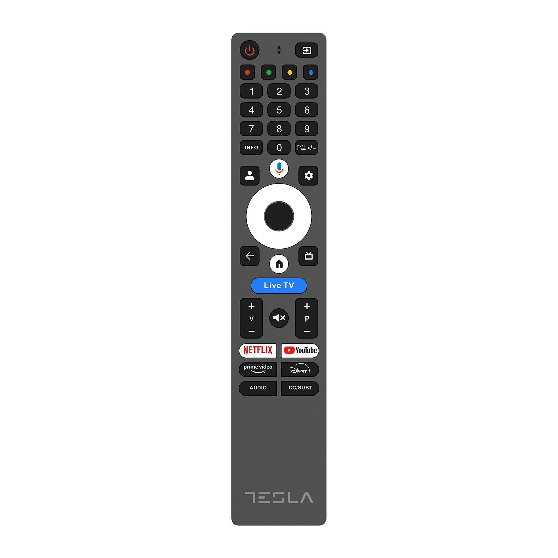 Televizor Smart Tesla - Q50E655GUS, 50inch, 4K, QLED, UltraHD, HDR10, Dolby vision, Google TV, gri