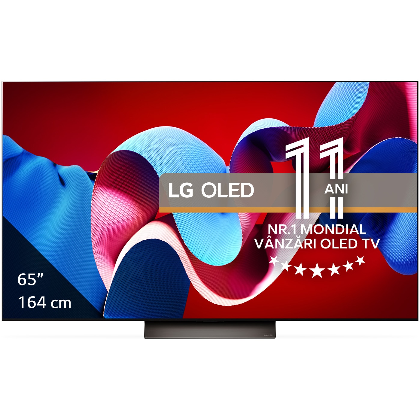 RESIGILAT: Televizor LG OLED evo 65C42LA, 164 cm, Smart, 4K Ultra HD, 100Hz, Clasa F