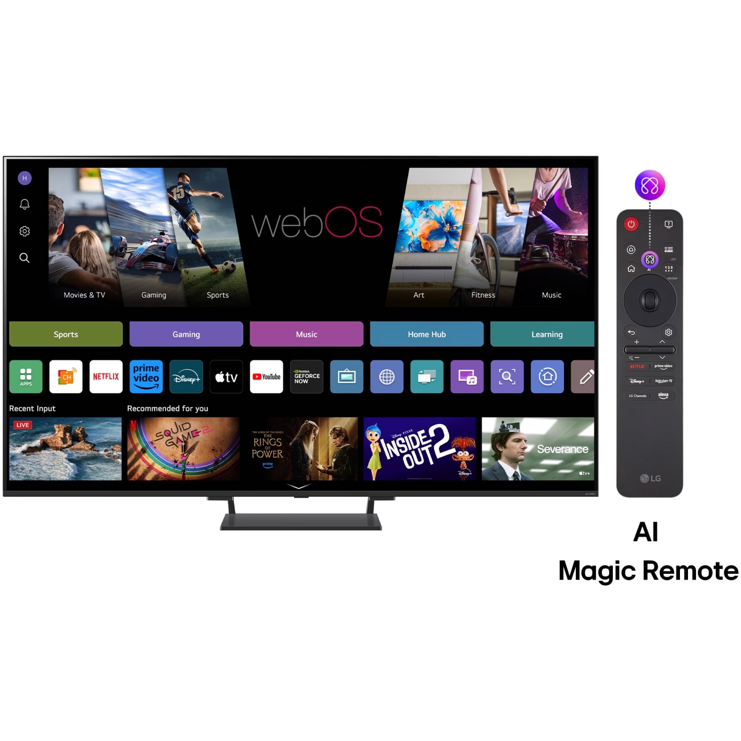 RESIGILAT: Televizor LG QNED evo MiniLED 55QNED93A6A, 139 cm, Smart, 4K Ultra HD, 100 Hz, Clasa G (Model 2025)