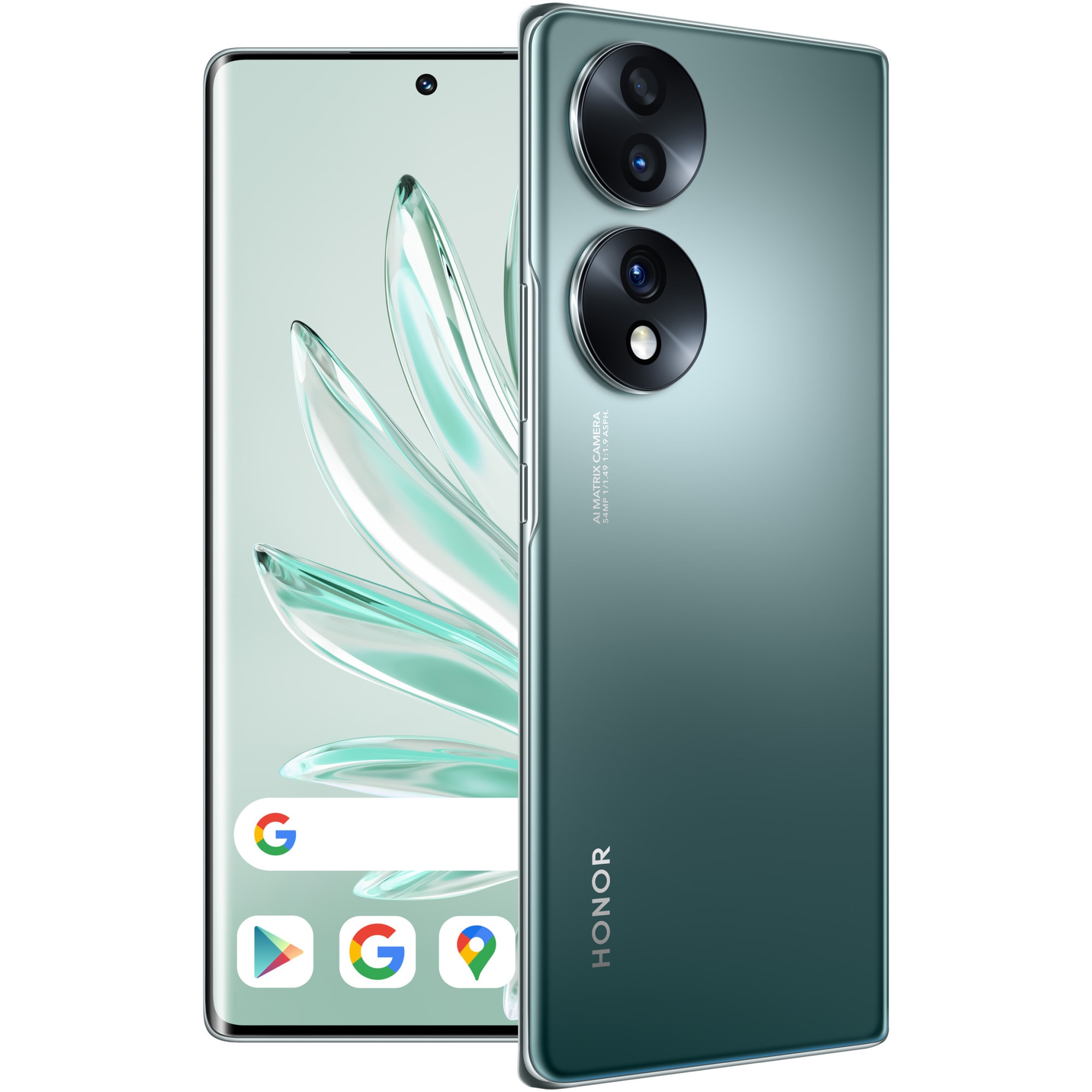 RESIGILAT: Telefon mobil Honor 70, Dual SIM, 8GB RAM, 128GB, 5G, Emerald Green
