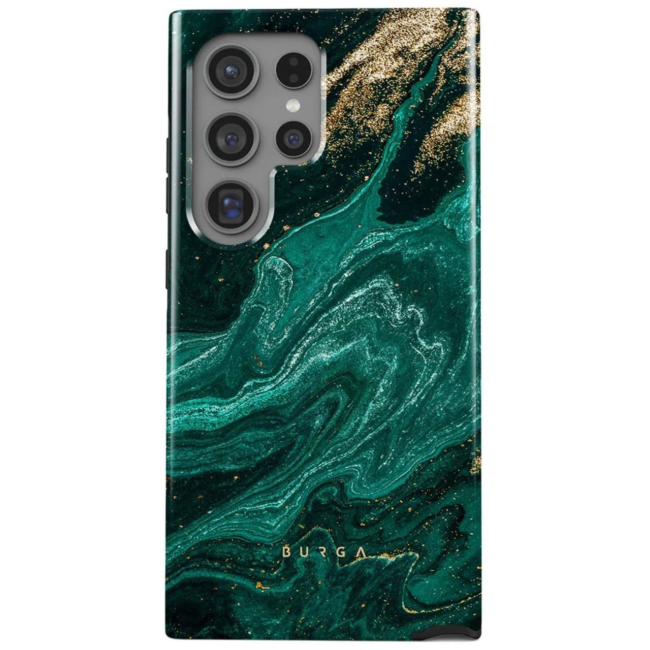 Husa Burga Dual Layer Emerald Pool compatibila cu Samsung Galaxy S24 Ultra
