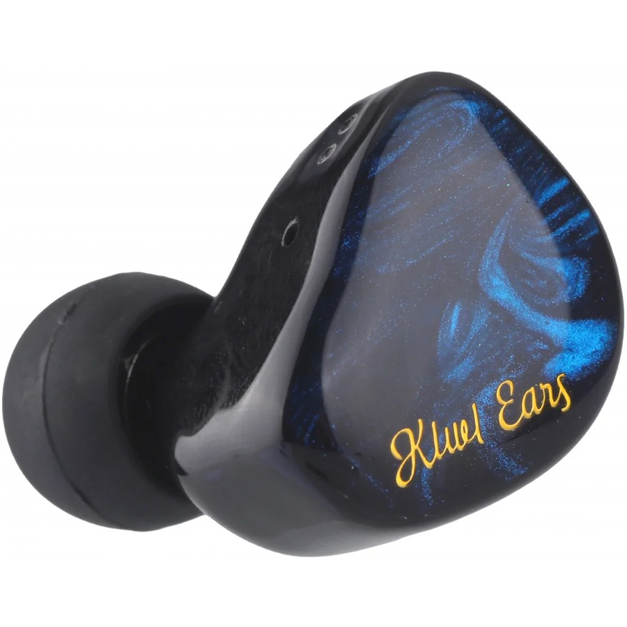 Casti Kiwi Ears Cadenza, Drive 10mm dinamic beriliu, IEM, Hi-Fi Sound, Xtra Bas, cablu premium, Albastru
