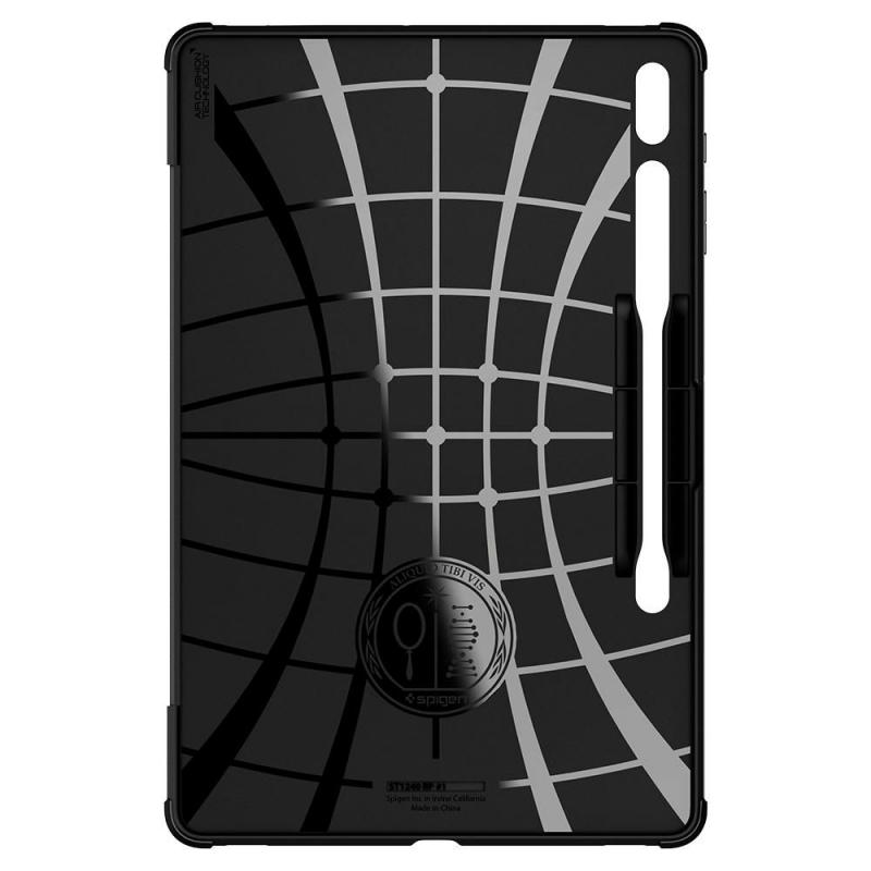 Husa Spigen Rugged Armor Pro compatibila cu Samsung Galaxy Tab S7 Plus / Tab S8 Plus 12.4 inch Black