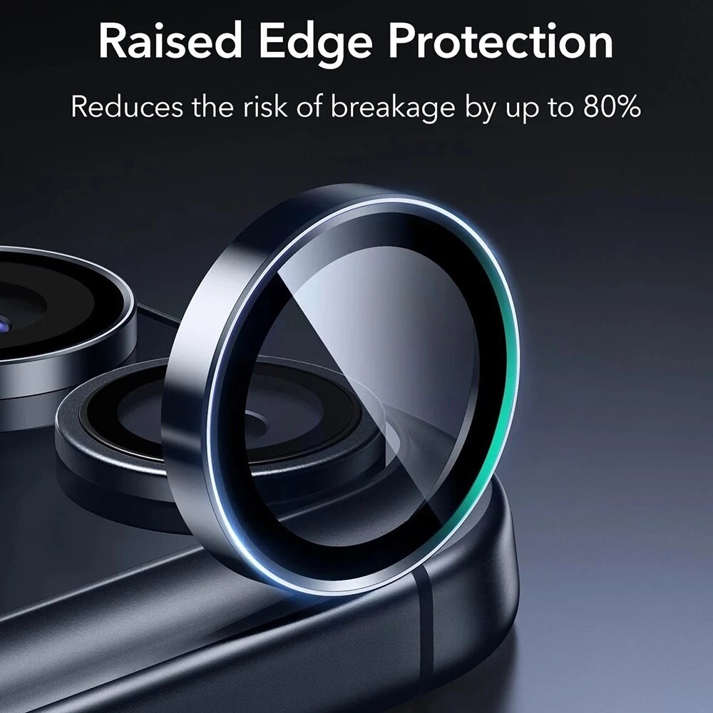 Folie Camera pentru iPhone 17 Pro / 17 Pro Max - ESR Armorite Camera Lens Protectors - Blue