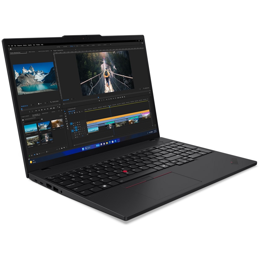Laptop Lenovo ThinkPad T16 Gen 3 cu procesor Intel® Core™ Ultra 7 155U pana la 4.8 GHz, 16", WUXGA, IPS, 32GB DDR5, 1TB SSD, Intel® Graphics, Windows 11 Pro, Black, 3Y Premier Support