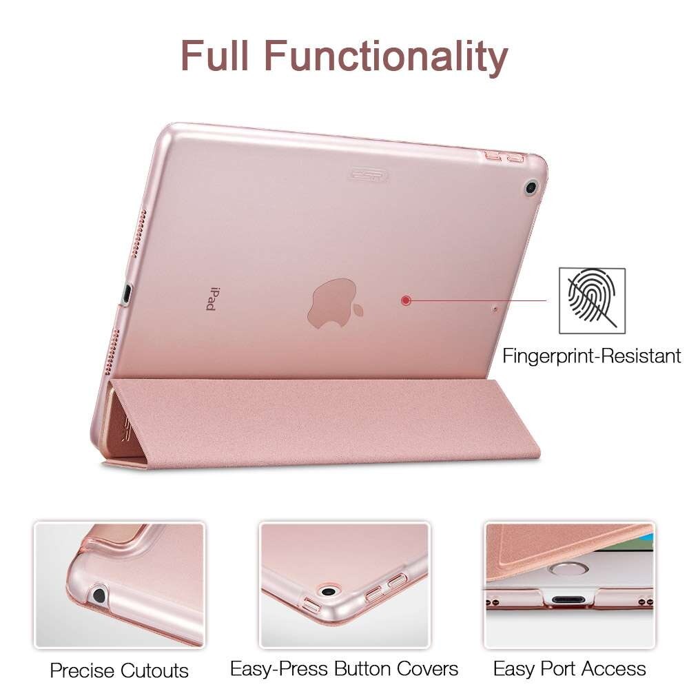 Husa de Protectie ESR Yippee pentru Apple iPad Air 3 10.5" 2019 , Functii Stand & Smart Sleep, Rose Gold