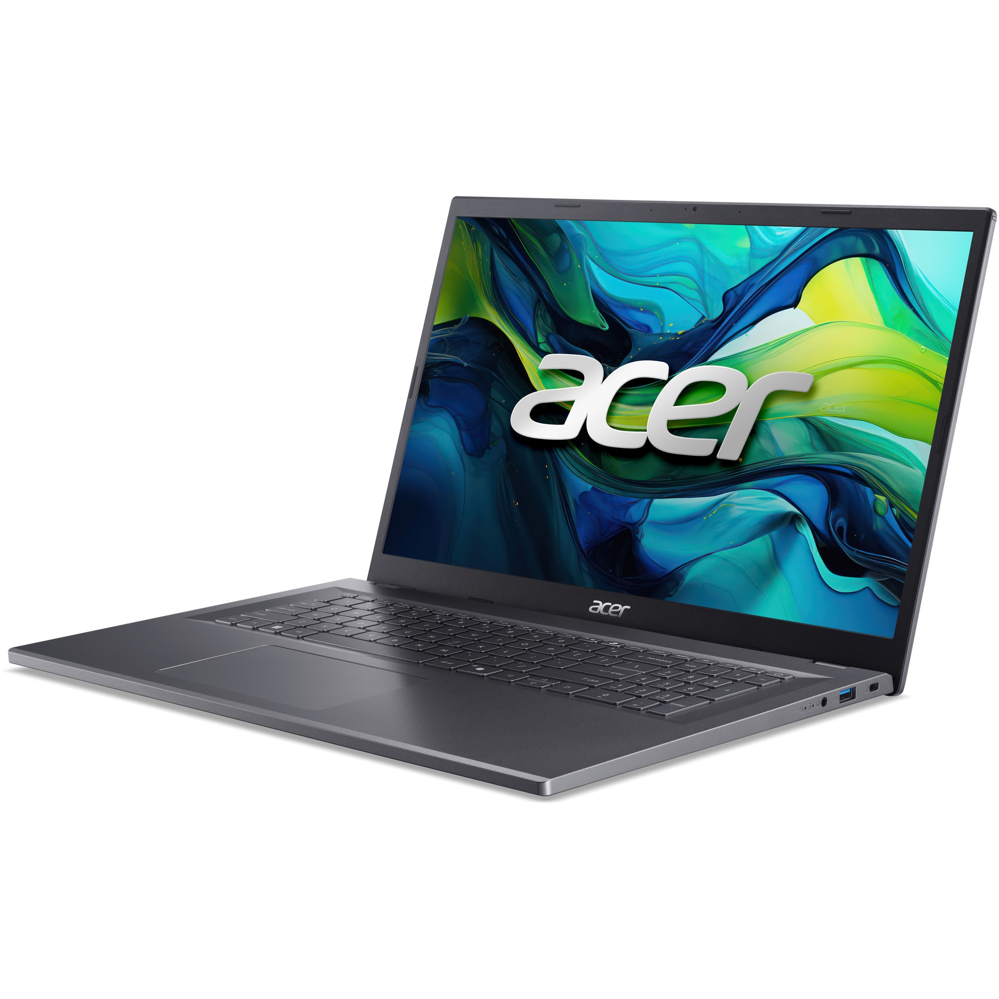 Laptop Acer Aspire 17 A17-51M-57GV cu procesor Intel® Core™ 5 120U pana la 5Ghz, 17.3" FullHD IPS, 16GB LPDDR5, 1TB SSD, Intel® Graphics, no Os, Steel Grey