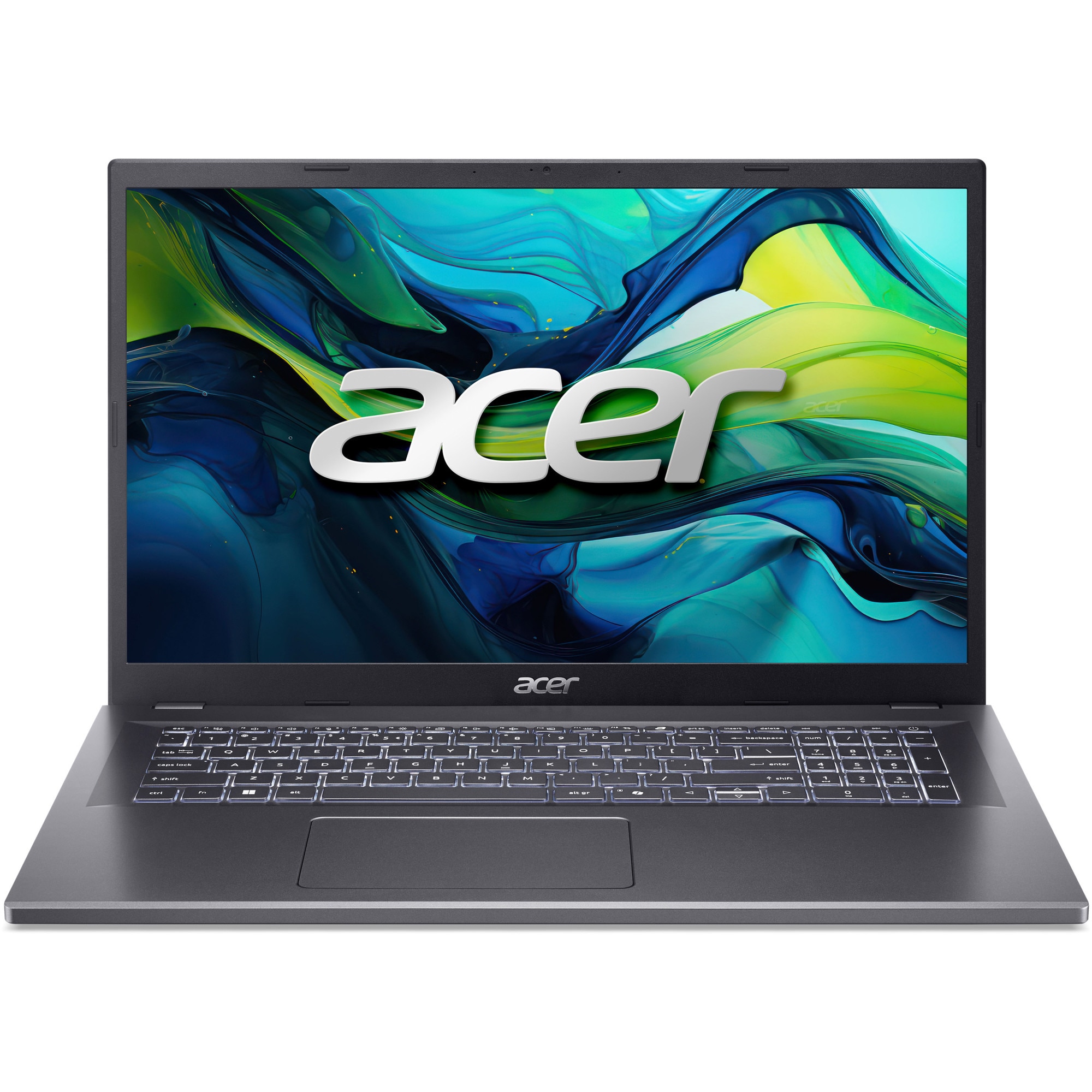 Laptop Acer Aspire 17 A17-51M-57GV cu procesor Intel® Core™ 5 120U pana la 5Ghz, 17.3" FullHD IPS, 16GB LPDDR5, 1TB SSD, Intel® Graphics, no Os, Steel Grey