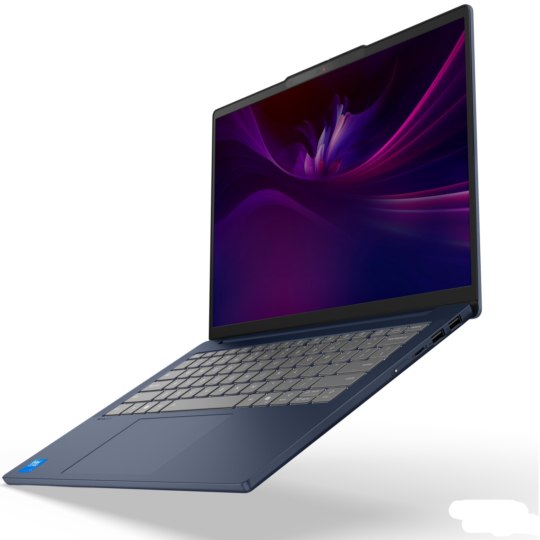 Laptop Lenovo IdeaPad Slim 5 14IRH10R cu procesor Intel® Core™ 7 240H pana la 5.2GHz, 14" WUXGA, IPS, 32GB DDR5 RAM, 1TB SSD, Intel® Graphics, No OS, Cosmic Blue