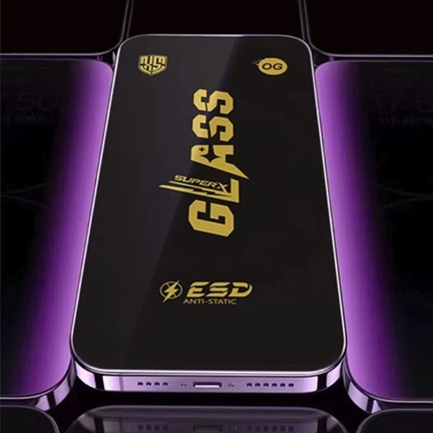 Folie Sticla Securizata pentru iPhone 16 Pro, Flippy, Folie compatibila cu Apple iPhone 16 Pro, Sticla ESD, Super HD Glass, Anti-static, Margini Negre, Transparent