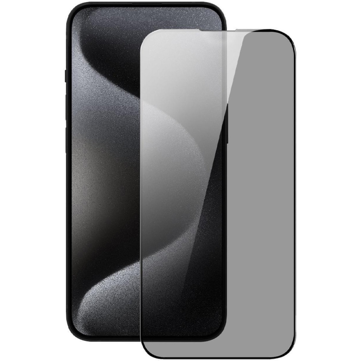 Folie de protectie Lemontti Sticla Privacy Full Fit pentru iPhone 16 Pro Max, Negru