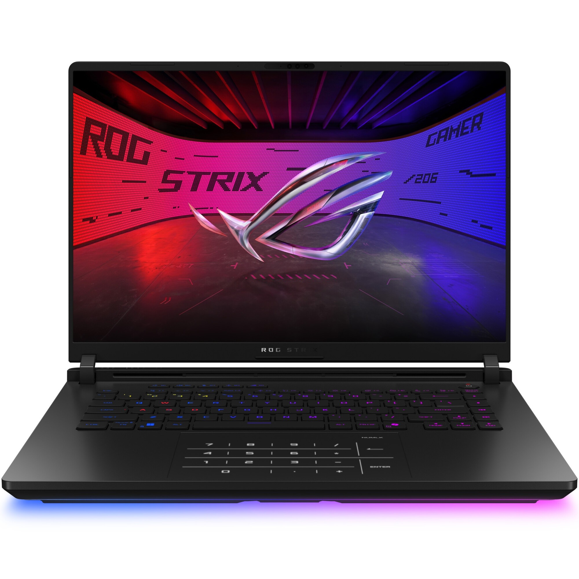 Laptop Gaming ASUS ROG Strix SCAR 16 G635LW cu procesor Intel® Core™ Ultra 9 275HX pana la 5.4GHz, 16", 2.5K WQXGA, Mini LED, 240Hz, G-Sync, 64GB DDR5, 2TB SSD, NVIDIA® GeForce RTX™ 5080 16GB GDDR7, Windows 11 Pro, Off Black