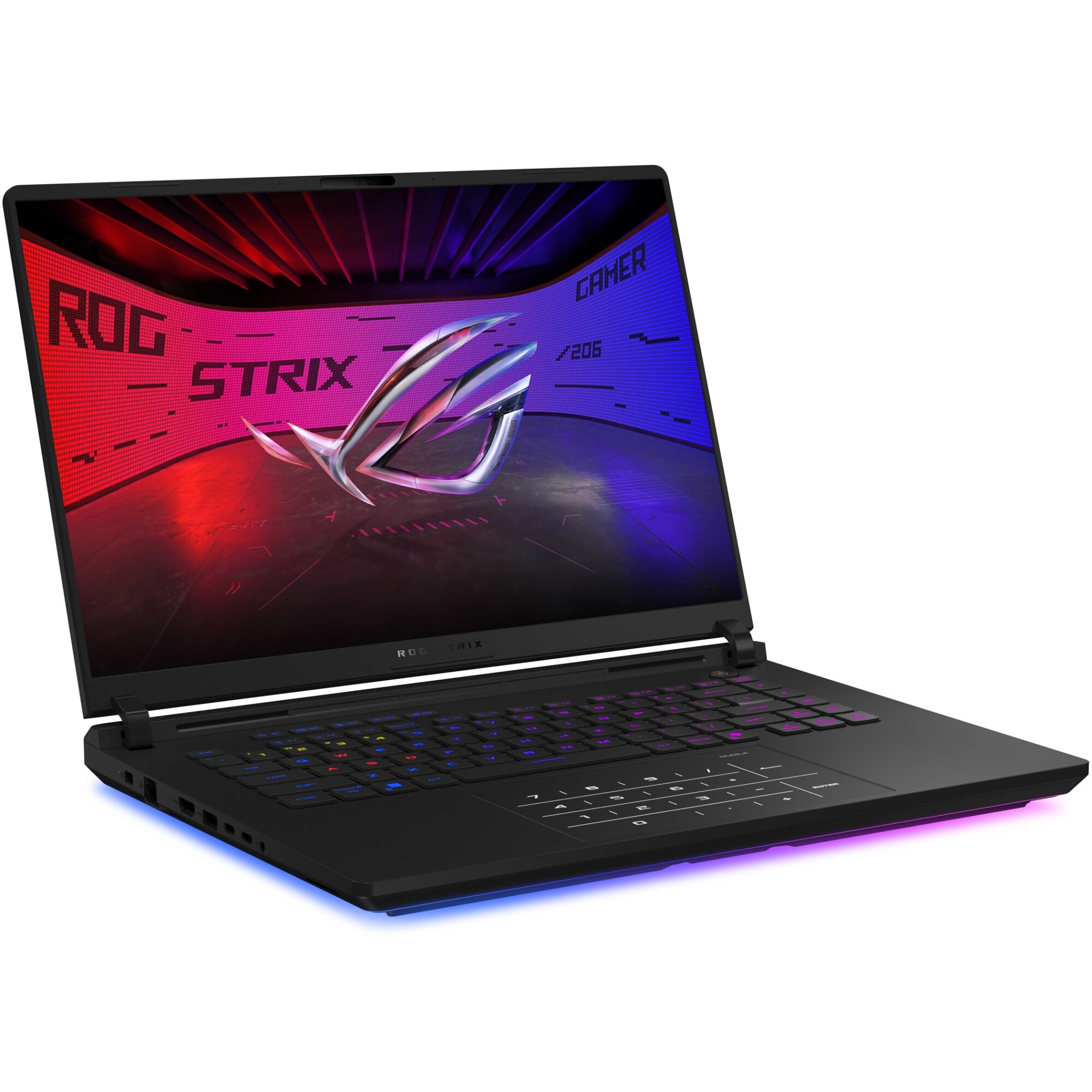 Laptop Gaming ASUS ROG Strix SCAR 16 G635LW cu procesor Intel® Core™ Ultra 9 275HX pana la 5.4GHz, 16", 2.5K WQXGA, Mini LED, 240Hz, G-Sync, 64GB DDR5, 2TB SSD, NVIDIA® GeForce RTX™ 5080 16GB GDDR7, Windows 11 Pro, Off Black