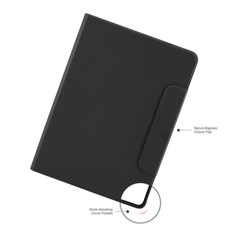 Husa flip cover Pipetto Origami No5 Folio compatibila cu iPad Pro 11 inch 2024, Black