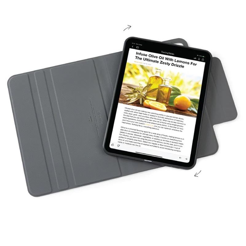 Husa flip cover Pipetto Origami No5 Folio compatibila cu iPad Pro 11 inch 2024, Black