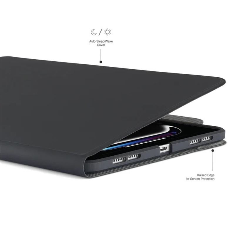 Husa flip cover Pipetto Origami No5 Folio compatibila cu iPad Pro 11 inch 2024, Black