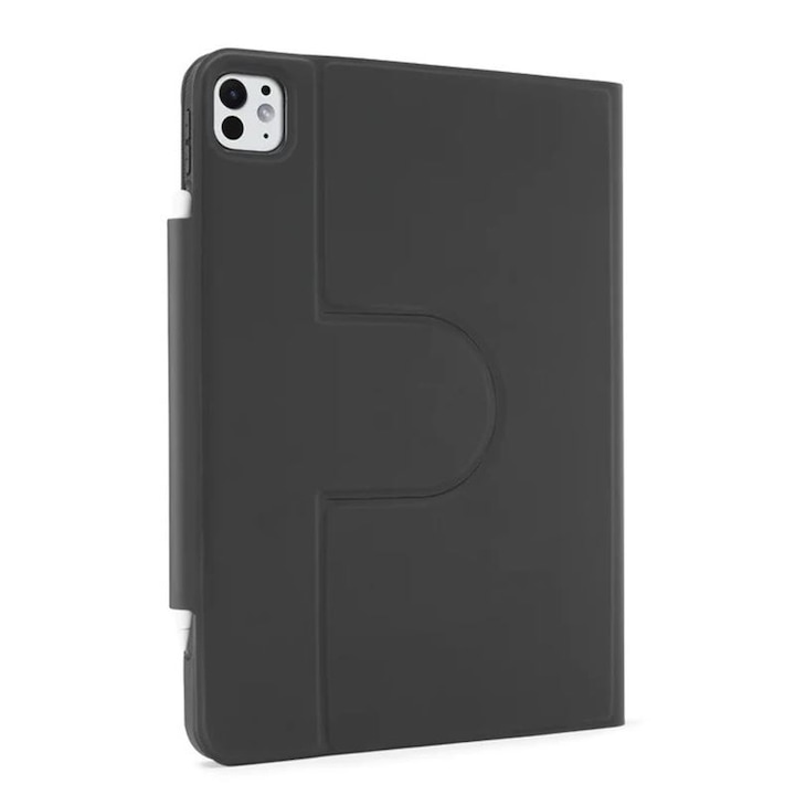 Husa flip cover Pipetto Origami No5 Folio compatibila cu iPad Pro 11 inch 2024, Black