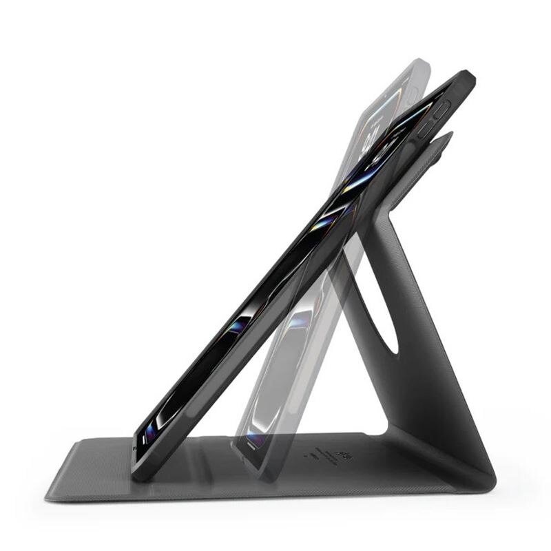 Husa flip cover Pipetto Origami No5 Folio compatibila cu iPad Pro 11 inch 2024, Black