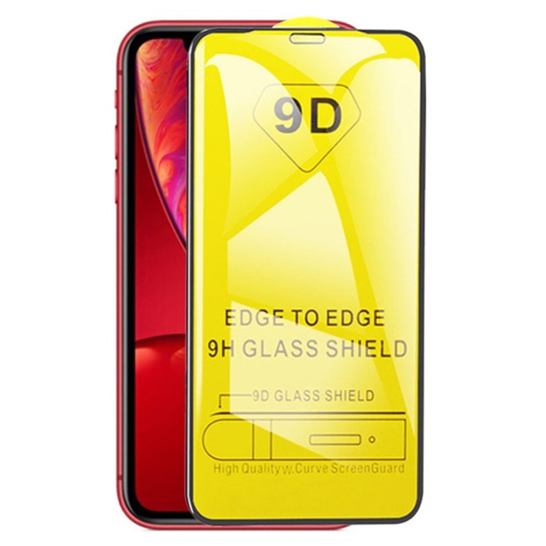 Folie sticla protectie compatibila cu iPhone 11, Full Cover, Full Glue, 9D, rezistenta la zgarieturi