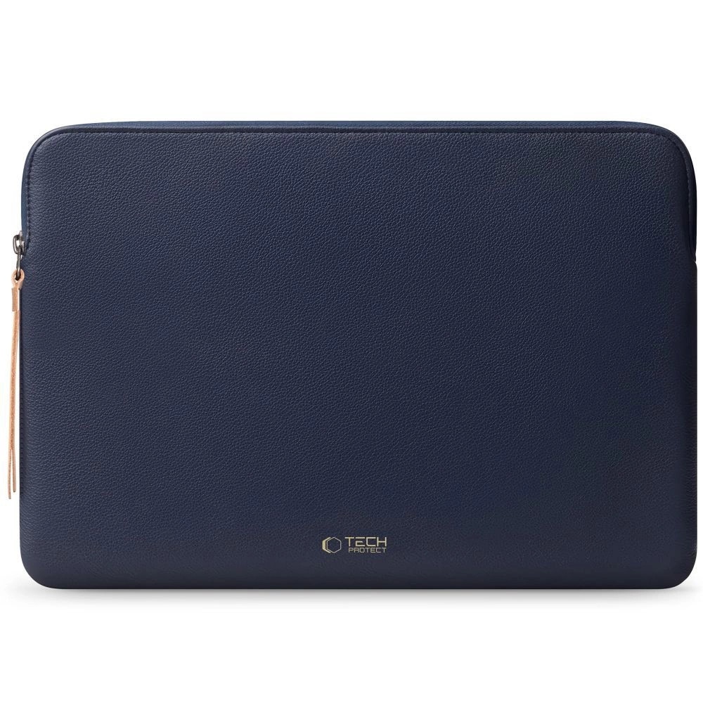 Husa laptop Tech-Protect Fleece, 13-14 inch, ecopiele, interior plusat, set 1 buc.