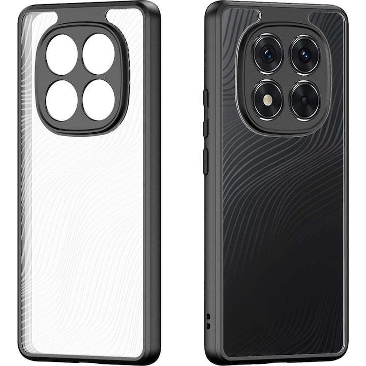 Husa Dux Ducis Aimo pentru Redmi Note 14 Pro 5G, transparente cu negru