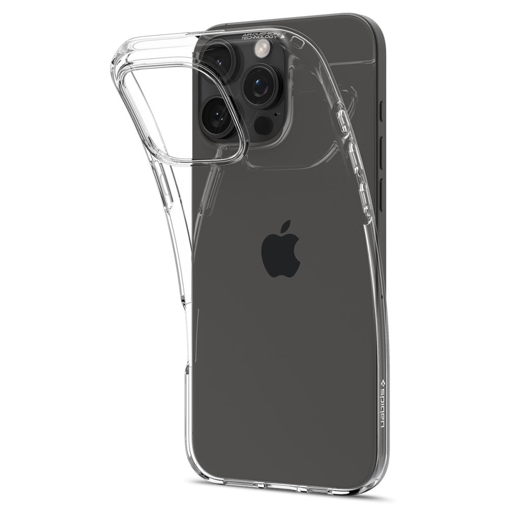 Carcasa Spigen Liquid Crystal compatibila cu iPhone 16 Pro Max Crystal Clear