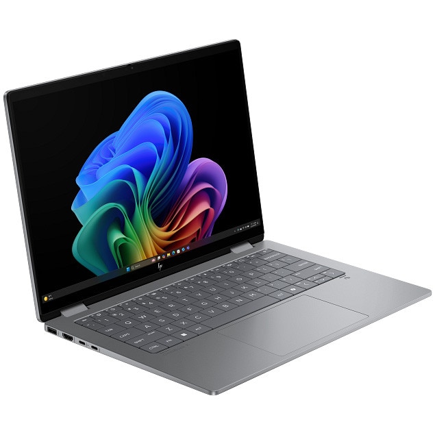 Laptop HP OmniBook X Flip 14-fk0019nn cu procesor AMD Ryzen™ AI 7 350 pana la 5.0GHz, 14.0" TOUCH, 2K, 24GB DDR5 RAM, 1TB SSD, AMD Radeon™ 860M Graphics, Windows 11 Home, Meteor Silver