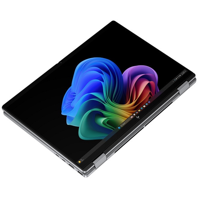 Laptop HP OmniBook X Flip 14-fk0019nn cu procesor AMD Ryzen™ AI 7 350 pana la 5.0GHz, 14.0" TOUCH, 2K, 24GB DDR5 RAM, 1TB SSD, AMD Radeon™ 860M Graphics, Windows 11 Home, Meteor Silver