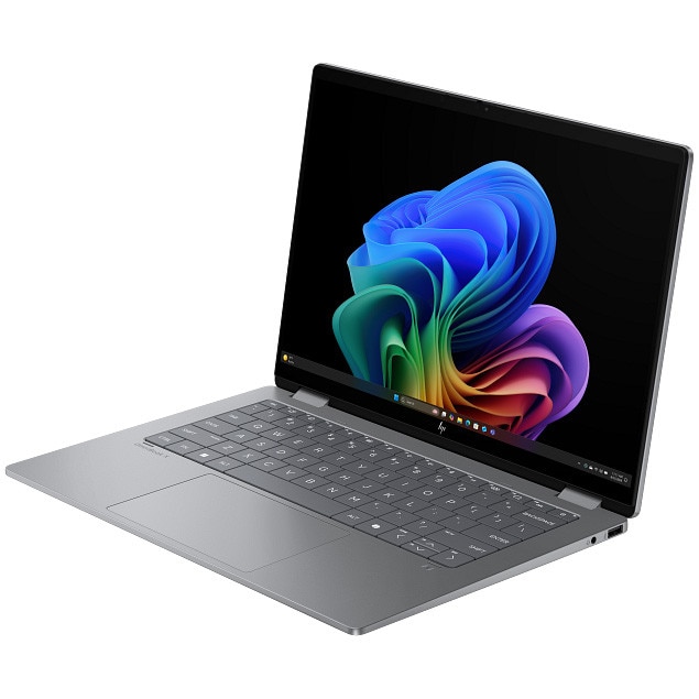 Laptop HP OmniBook X Flip 14-fk0019nn cu procesor AMD Ryzen™ AI 7 350 pana la 5.0GHz, 14.0" TOUCH, 2K, 24GB DDR5 RAM, 1TB SSD, AMD Radeon™ 860M Graphics, Windows 11 Home, Meteor Silver