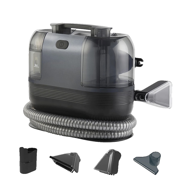 Aspirator pentru covoare, 1500W, putere de aspiratie puternica, cap de perie multifunctional, design compact