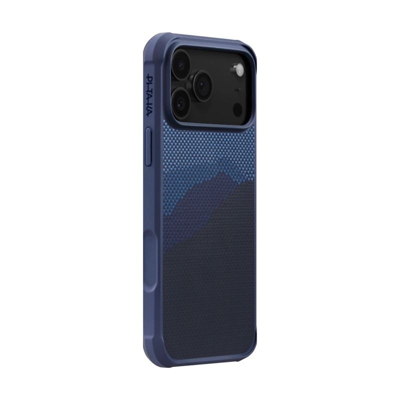 Carcasa Pitaka Aramid ProGuard Over the Horizon compatibila cu iPhone 17 Pro Max, Albastru