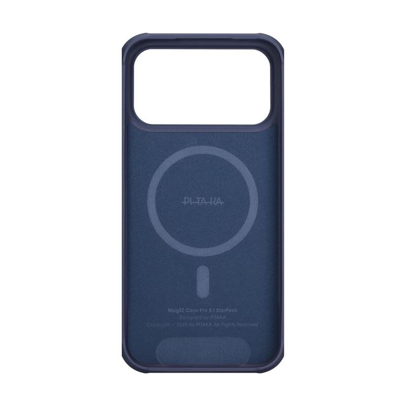 Carcasa Pitaka Aramid ProGuard Over the Horizon compatibila cu iPhone 17 Pro Max, Albastru