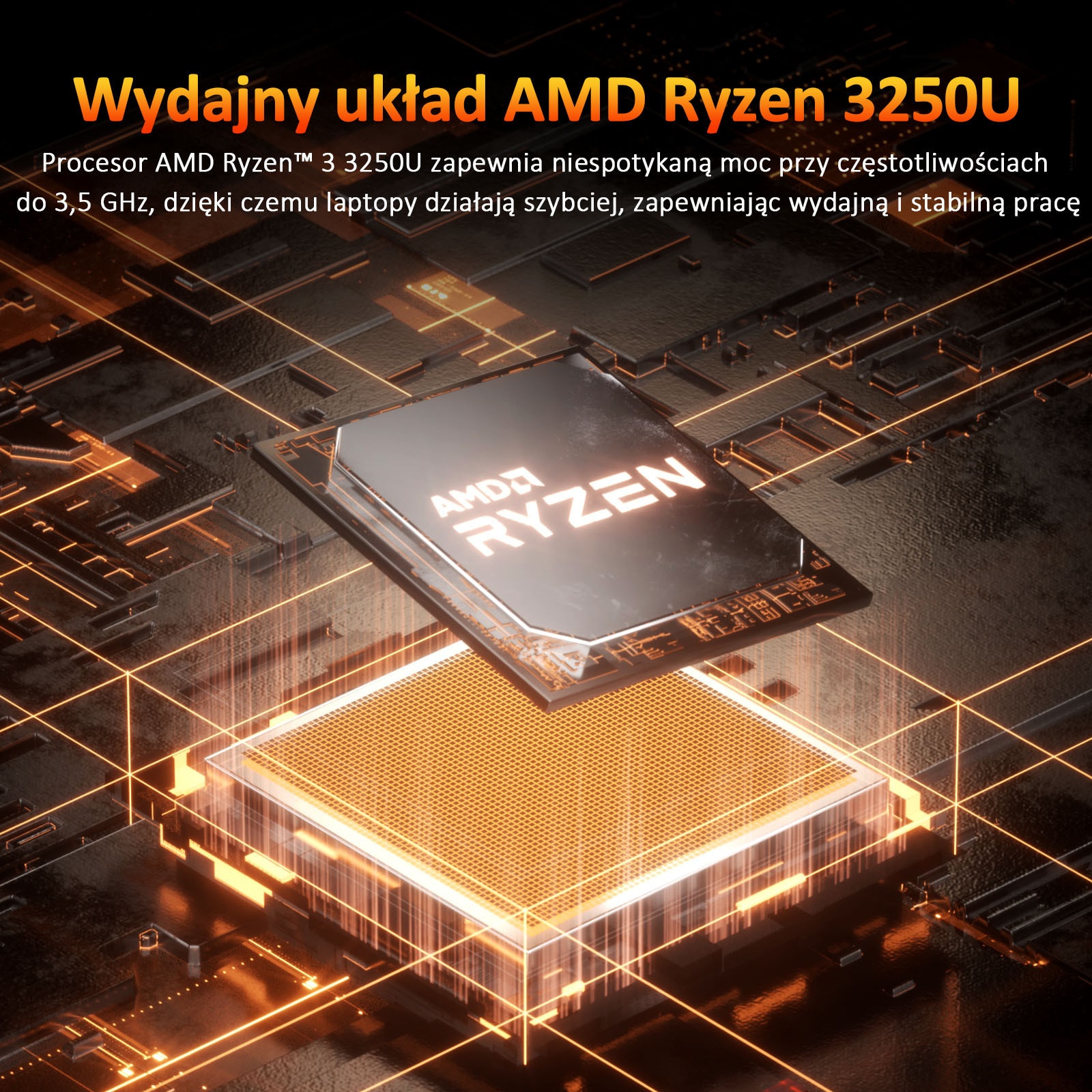 Auusda Laptop 16" Win 11 AMD Ryzen™ 3 3250U, 16Go RAM 1To SSD Pana la 3, 5 GHz, Rotire 180°, WiFi BT4.2, AMD RAdeon™ Graphics, FHD bun si mini port multimedia, Gri
