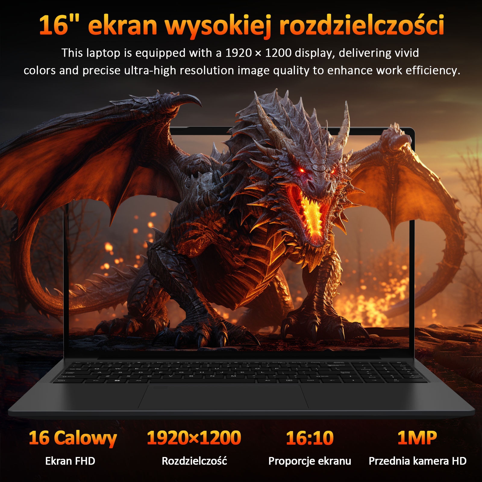 Auusda Laptop 16" Win 11 AMD Ryzen™ 3 3250U, 16Go RAM 1To SSD Pana la 3, 5 GHz, Rotire 180°, WiFi BT4.2, AMD RAdeon™ Graphics, FHD bun si mini port multimedia, Gri