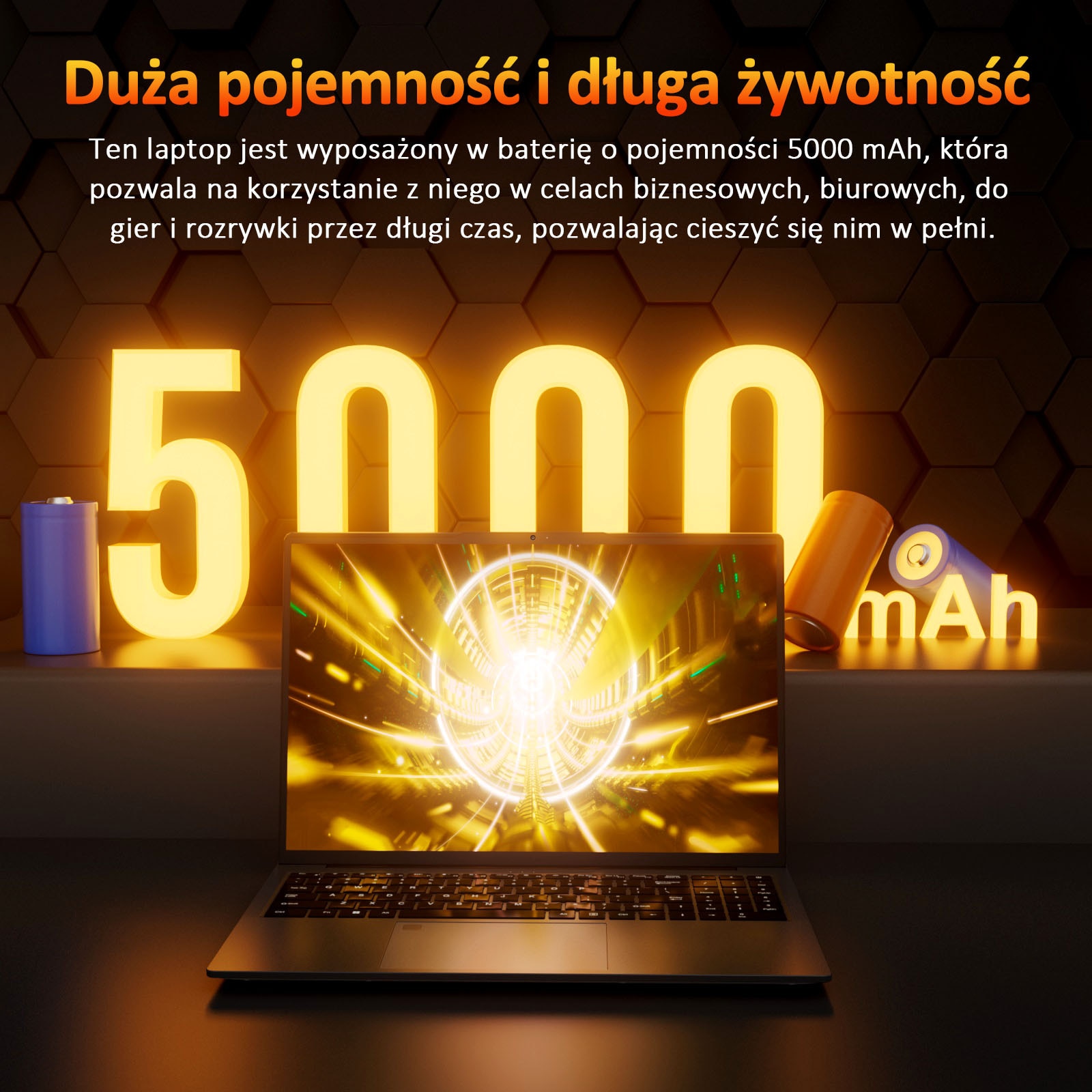 Auusda Laptop 16" Win 11 AMD Ryzen™ 3 3250U, 16Go RAM 1To SSD Pana la 3, 5 GHz, Rotire 180°, WiFi BT4.2, AMD RAdeon™ Graphics, FHD bun si mini port multimedia, Gri