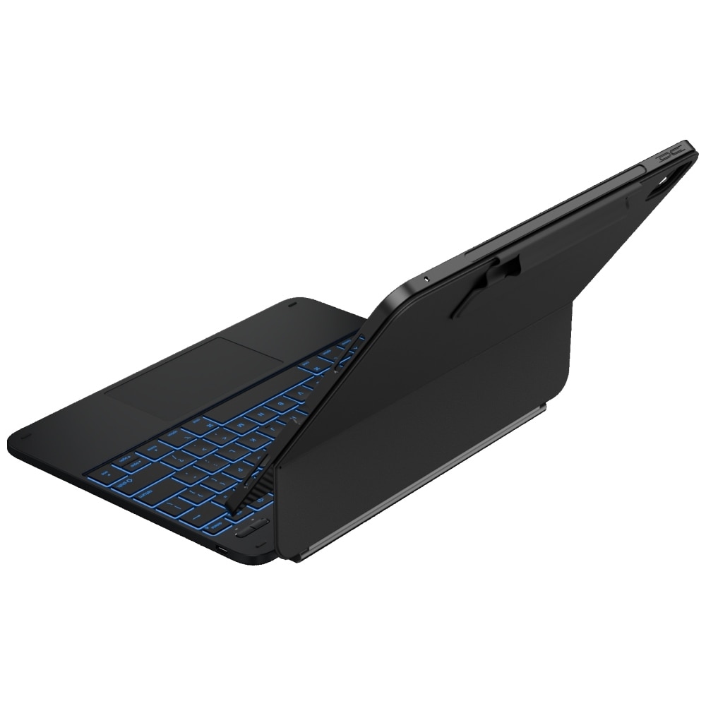 Carcasa cu tastatura Typecase Edge Plus compatibila cu iPad Pro 13 inch 2024 / 2025, Carbon Fiber