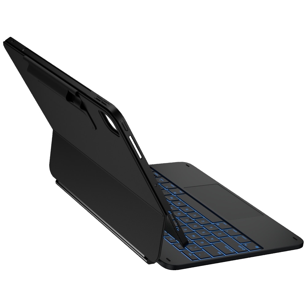 Carcasa cu tastatura Typecase Edge Plus compatibila cu iPad Pro 13 inch 2024 / 2025, Carbon Fiber