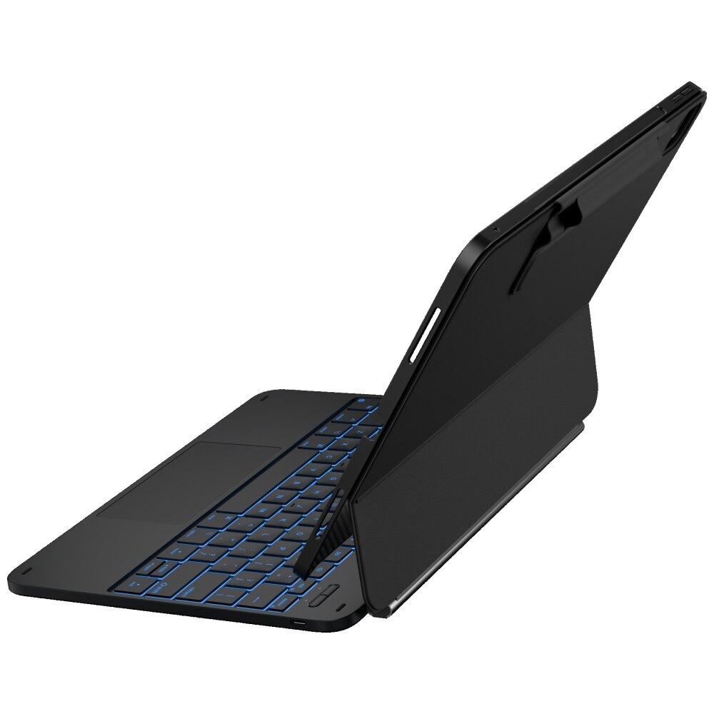 Carcasa cu tastatura Typecase Edge Plus compatibila cu iPad Pro 13 inch 2024 / 2025, Carbon Fiber