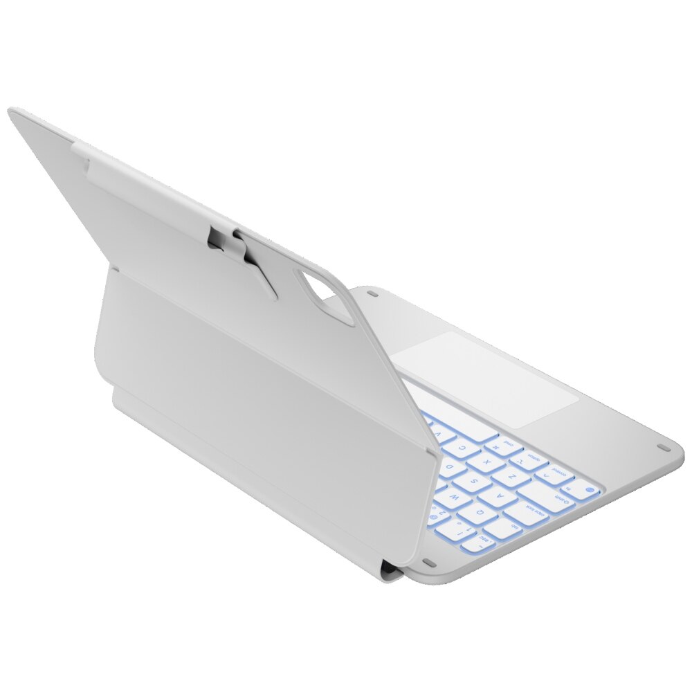 Carcasa cu tastatura Typecase Edge compatibila cu iPad Air 11 inch 2024 / 2025, Alb