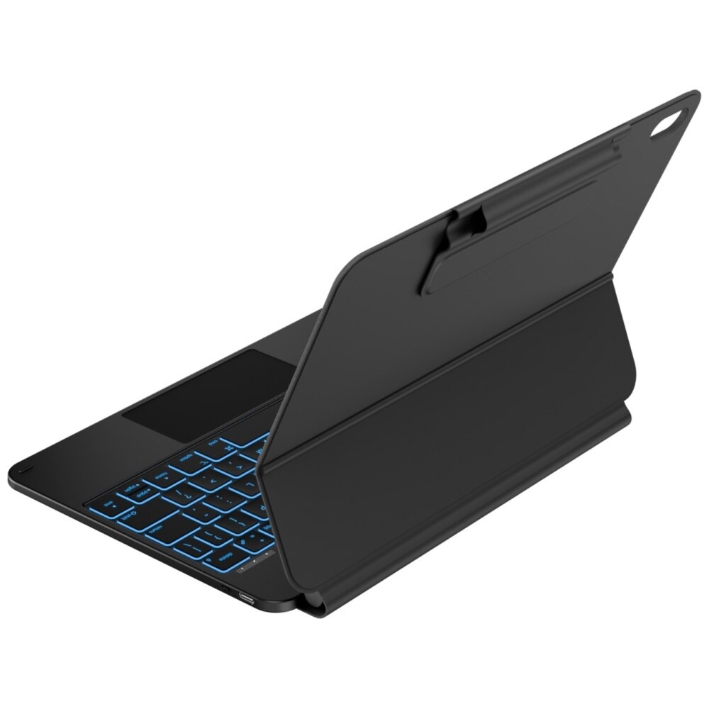 Husa cu tastatura Typecase Edge compatibila cu iPad 10.9 inch 2022 / iPad 11 inch 2025, Negru