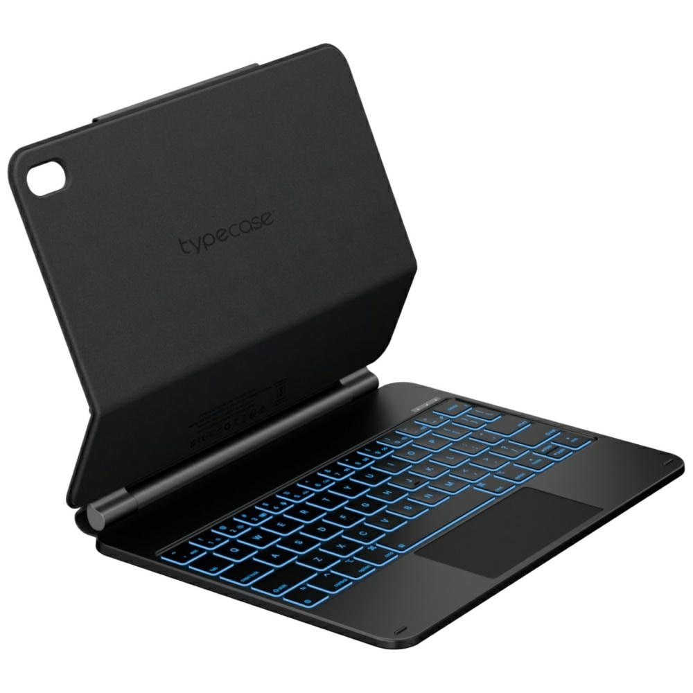 Husa cu tastatura Typecase Edge compatibila cu iPad 10.9 inch 2022 / iPad 11 inch 2025, Negru