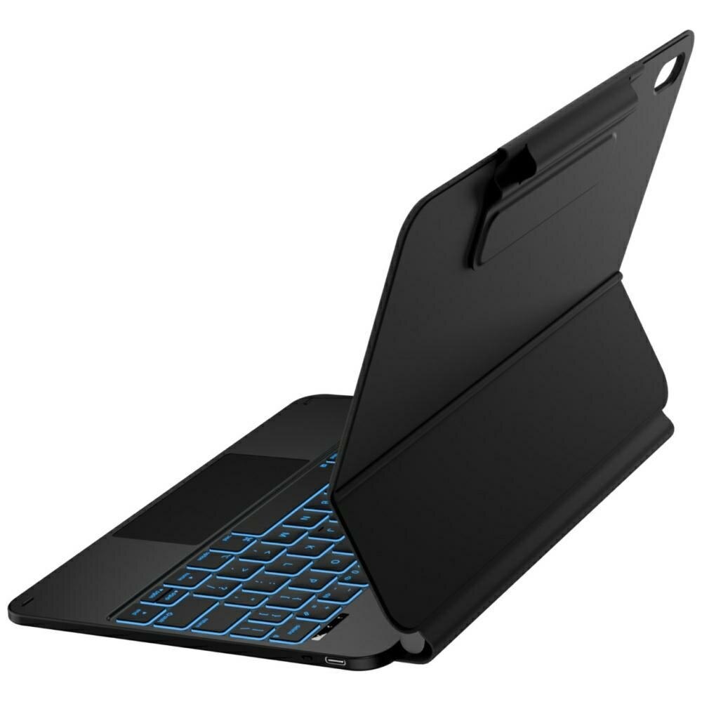 Husa cu tastatura Typecase Edge compatibila cu iPad 10.9 inch 2022 / iPad 11 inch 2025, Negru