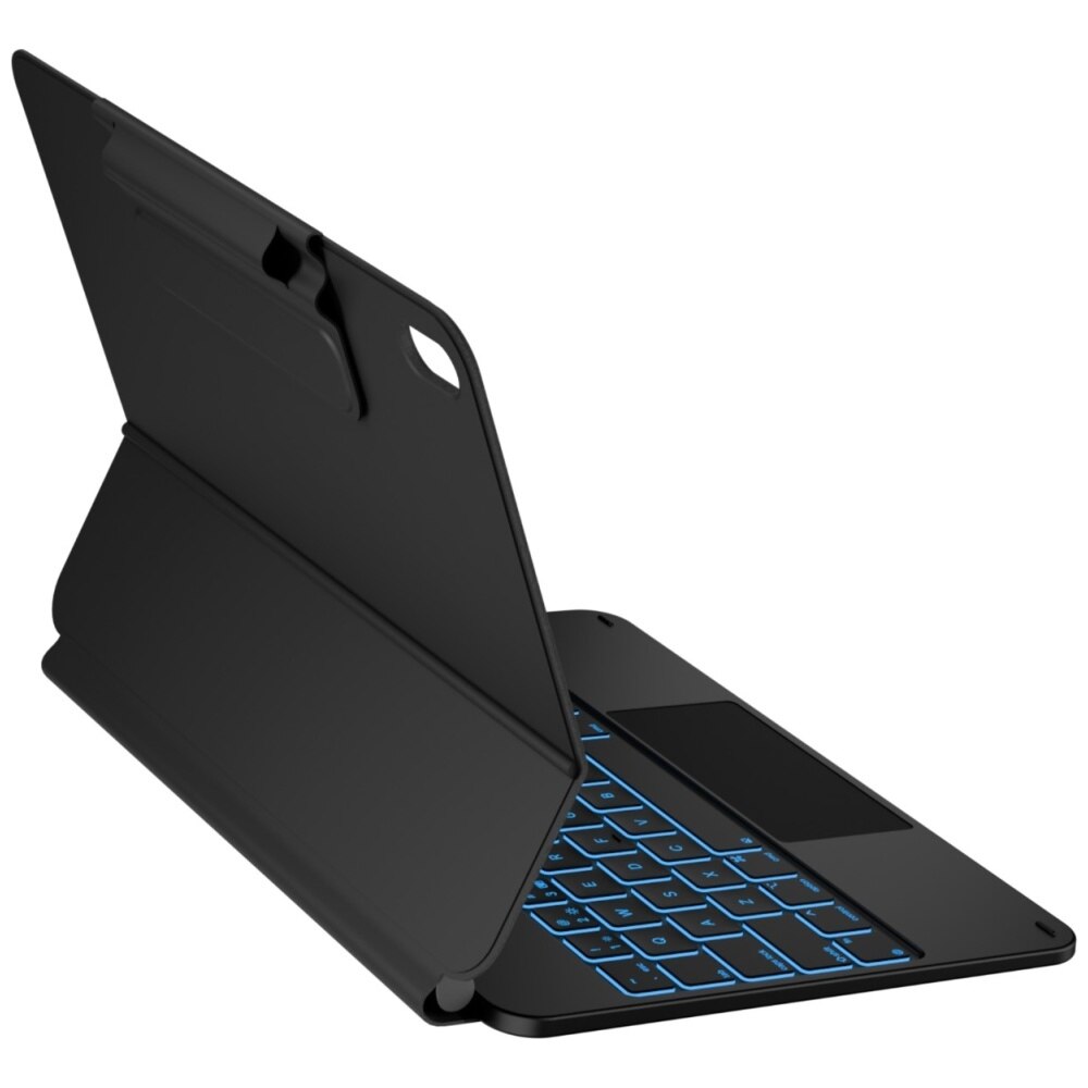 Husa cu tastatura Typecase Edge compatibila cu iPad 10.9 inch 2022 / iPad 11 inch 2025, Negru