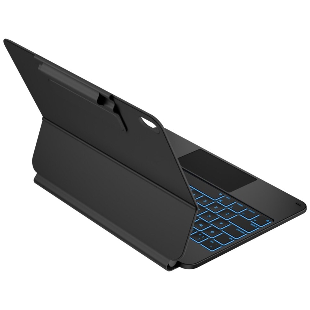 Husa cu tastatura Typecase Edge compatibila cu iPad 10.9 inch 2022 / iPad 11 inch 2025, Negru