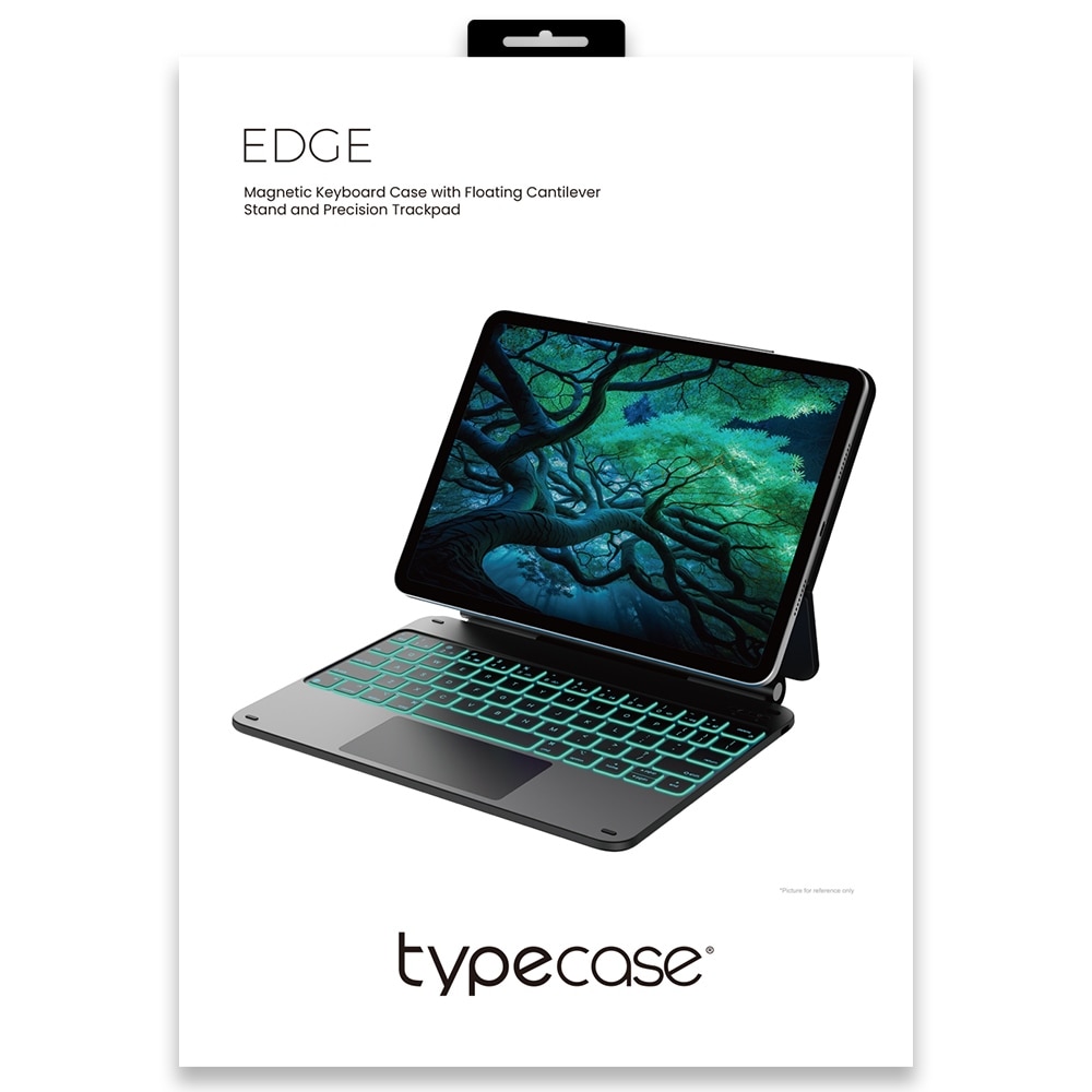 Husa cu tastatura Typecase Edge compatibila cu iPad 10.9 inch 2022 / iPad 11 inch 2025, Negru